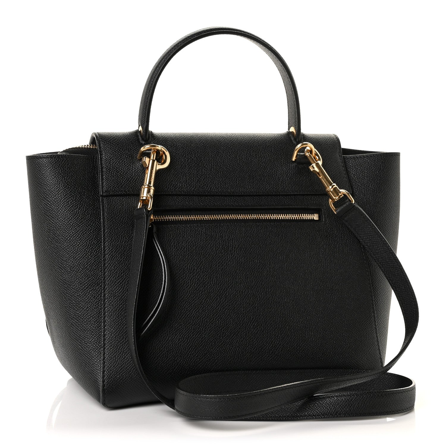 Celine Grained Calfskin Micro Belt Bag Black 2 of 11