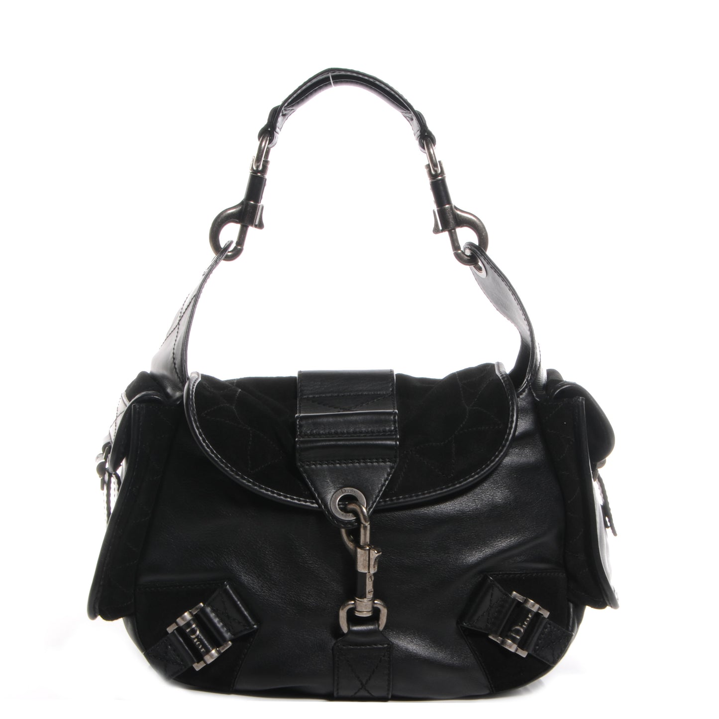Leather Suede Rebelle Hobo Black