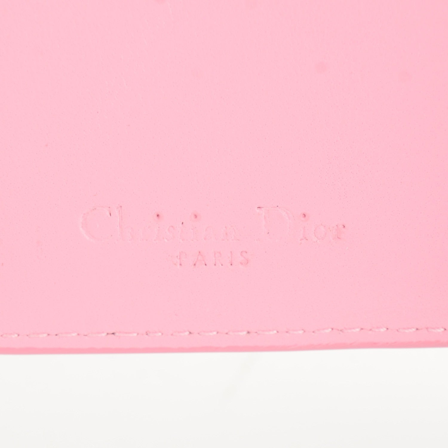 Christian Dior Lambskin Cannage Bi-Color Small Lady Dior Flap Card Holder Black Pink 5 of 6