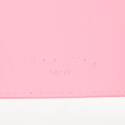 Christian Dior Lambskin Cannage Bi-Color Small Lady Dior Flap Card Holder Black Pink 5 of 6