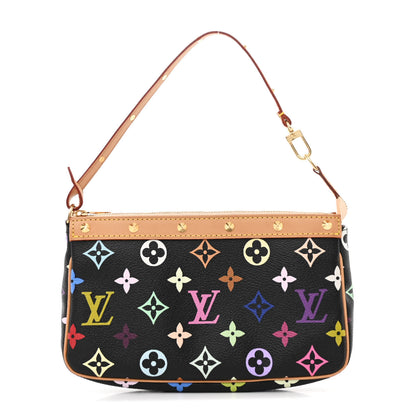 Louis Vuitton Monogram Multicolor Pochette Accessories Black 1 of 10