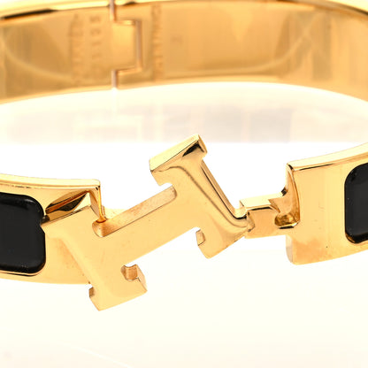 Hermes Enamel Narrow Clic Clac H Bracelet PM Black 4 of 6