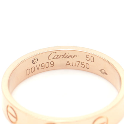 Cartier 18K Pink Gold 3.5mm LOVE Wedding Band Ring 50 5.25 4 of 5
