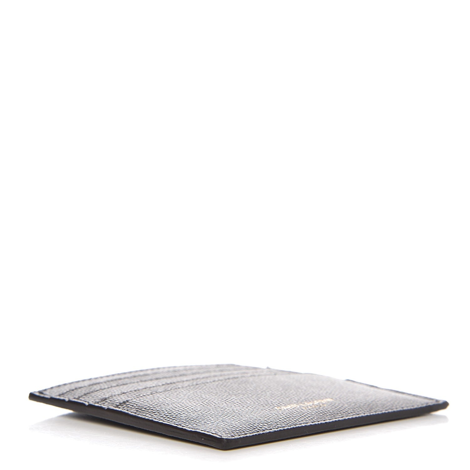 Saint Laurent Grain De Poudre Card Holder Dark Anthracite 4 of 11