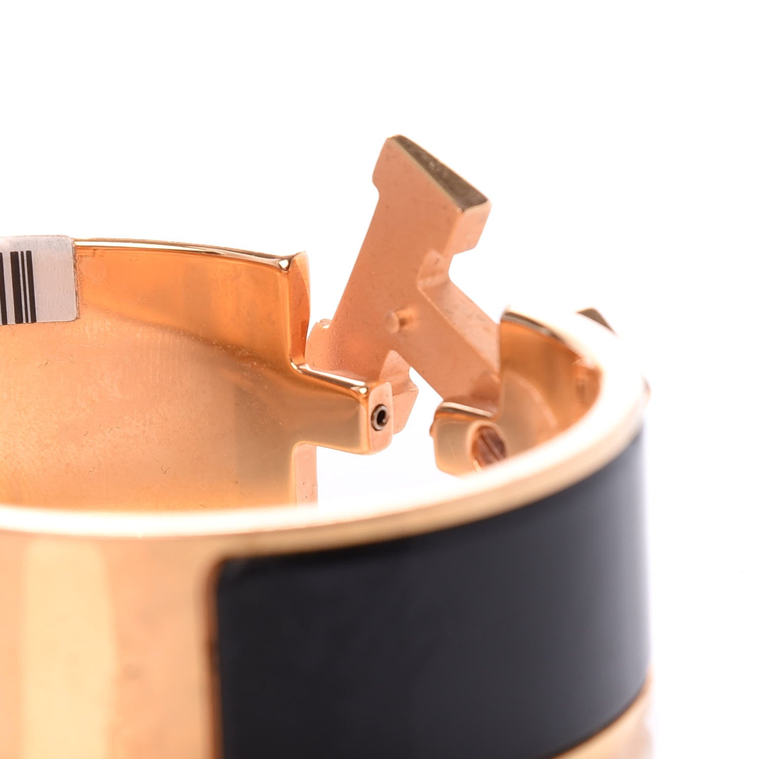 Hermes Enamel Wide Clic Clac H Bracelet GM Black 5 of 6