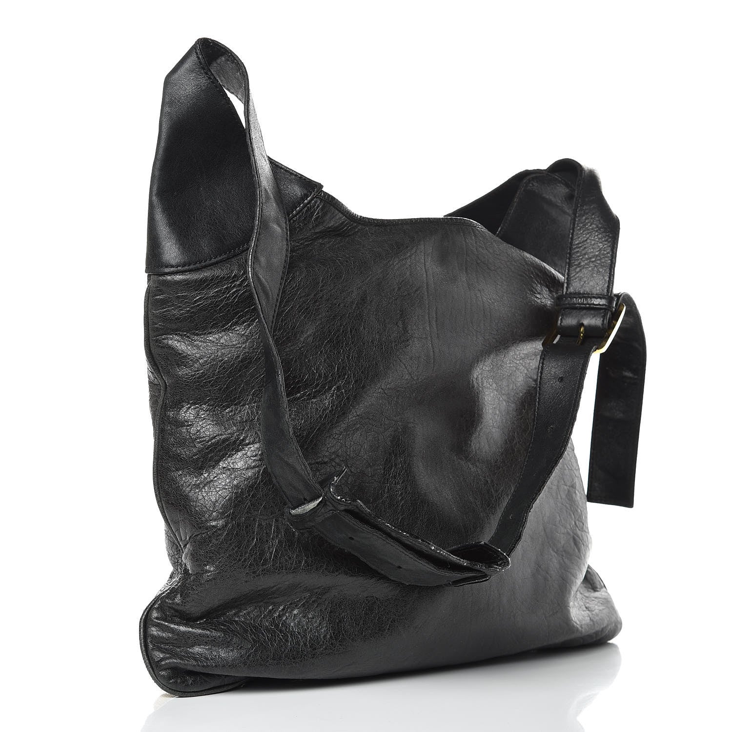 Balenciaga Chevre Giant 21 Gold Hardware Besace Hobo Black 3 of 13