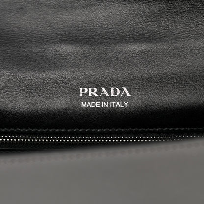 Prada City Calf Plex Ribbon Bag Cammeo Bianco Marmo 6 of 9