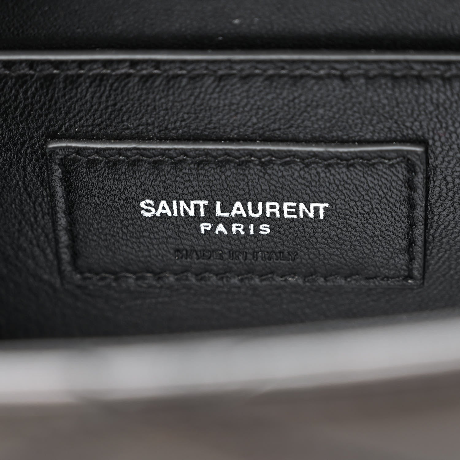 Saint Laurent Lambskin Quilted Monogram June Box Bag Black 6 of 10