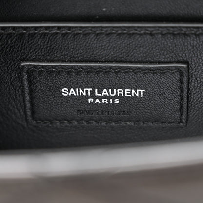 Saint Laurent Lambskin Quilted Monogram June Box Bag Black 6 of 10