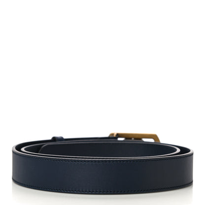 Gucci Calfskin Framed Double G Belt 100 40 Blue 3 of 7