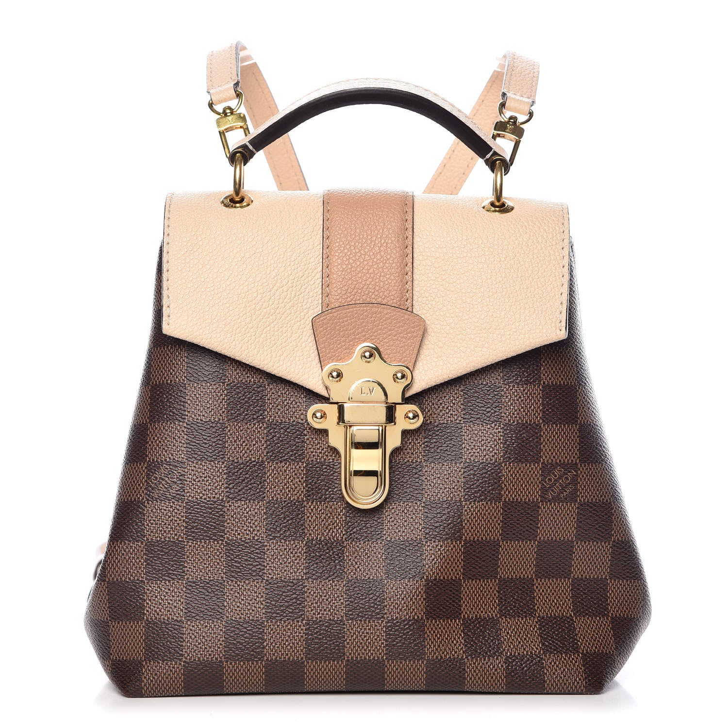 Louis Vuitton Damier Ebene Clapton Backpack Creme 1 of 9
