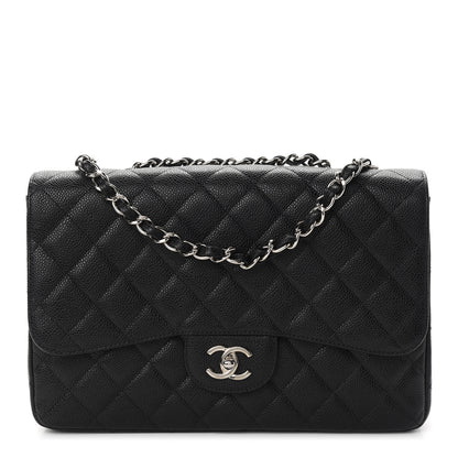 Chanel Caviar Quilted Jumbo Flap Black 1 of 9