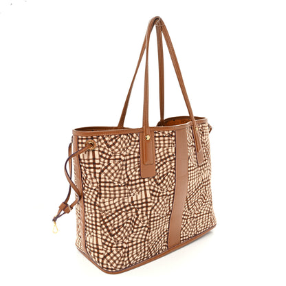 MCM Visetos Medium Liz Reversible Shopper Tote Cognac 6 of 16