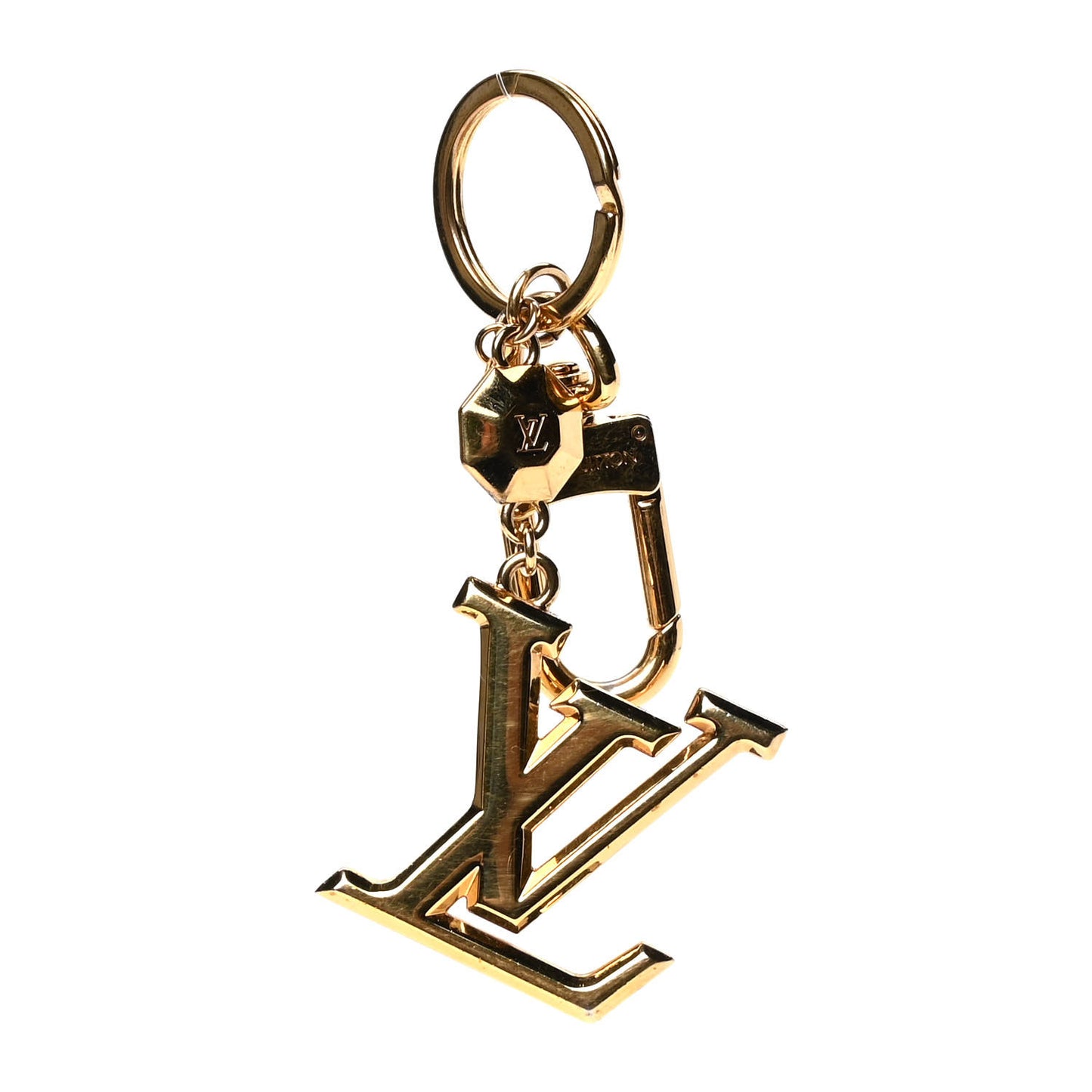 LV Facettes Bag Charm Key Holder Gold