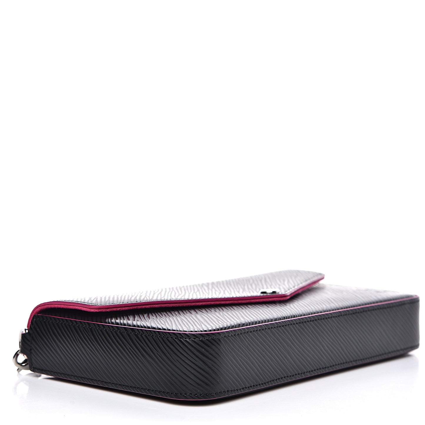 Epi Pochette Felicie Black Hot Pink