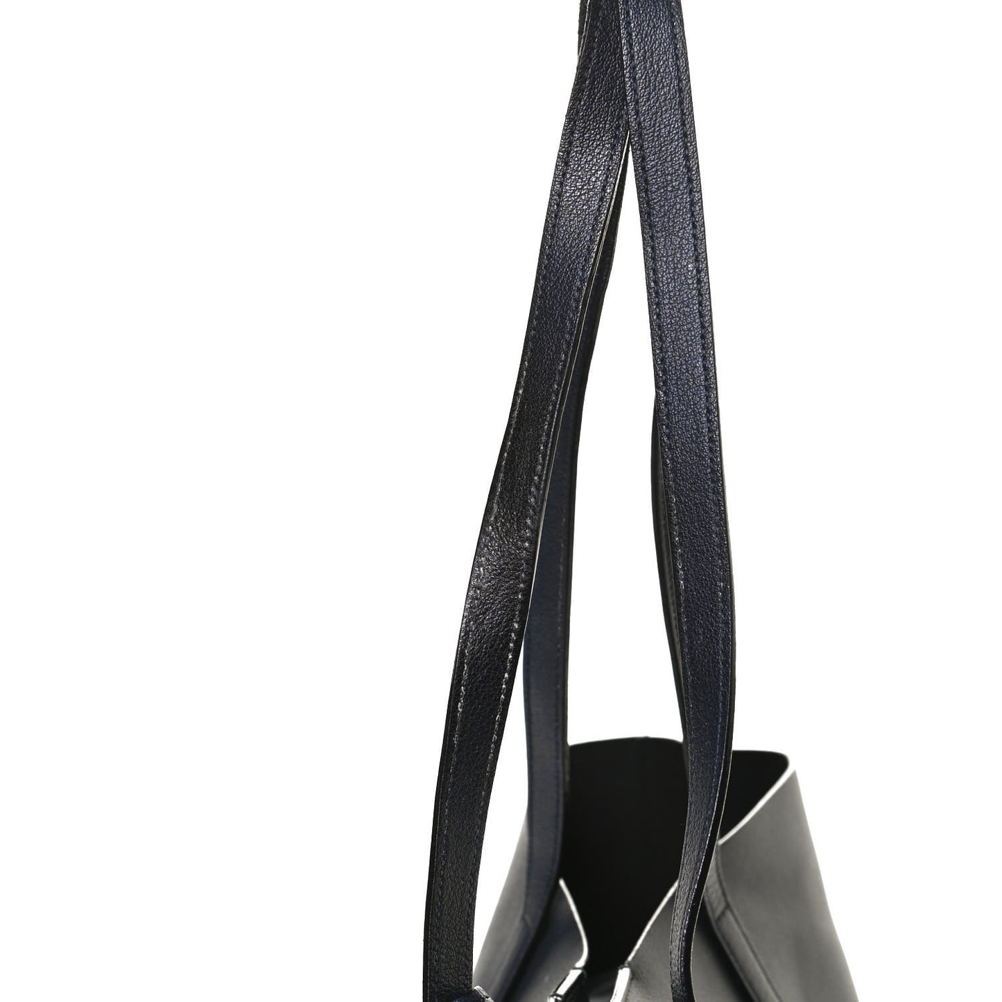 Calfskin Large Shopping Tote Navy