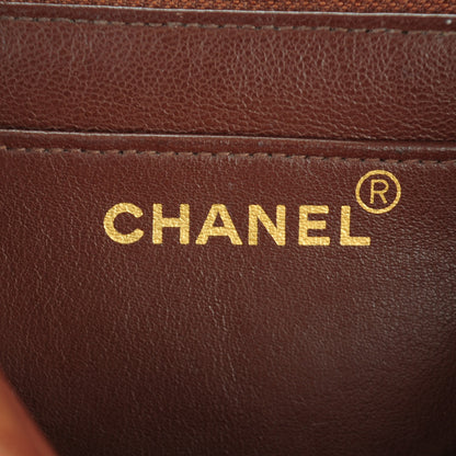 Chanel Lambskin Quilted Backpack Brown 7 of 9