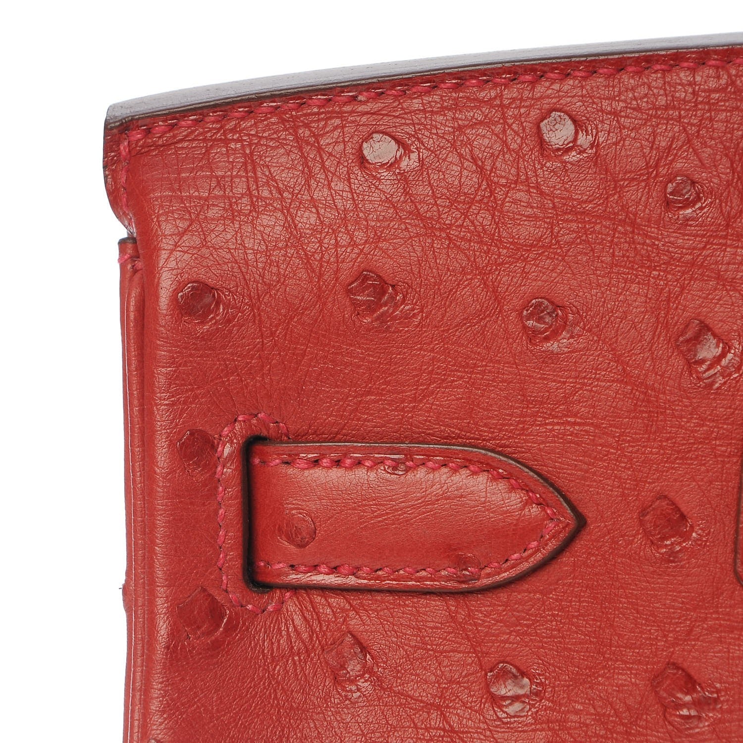 Hermes Ostrich Birkin 30 Rouge Vif 18 of 30