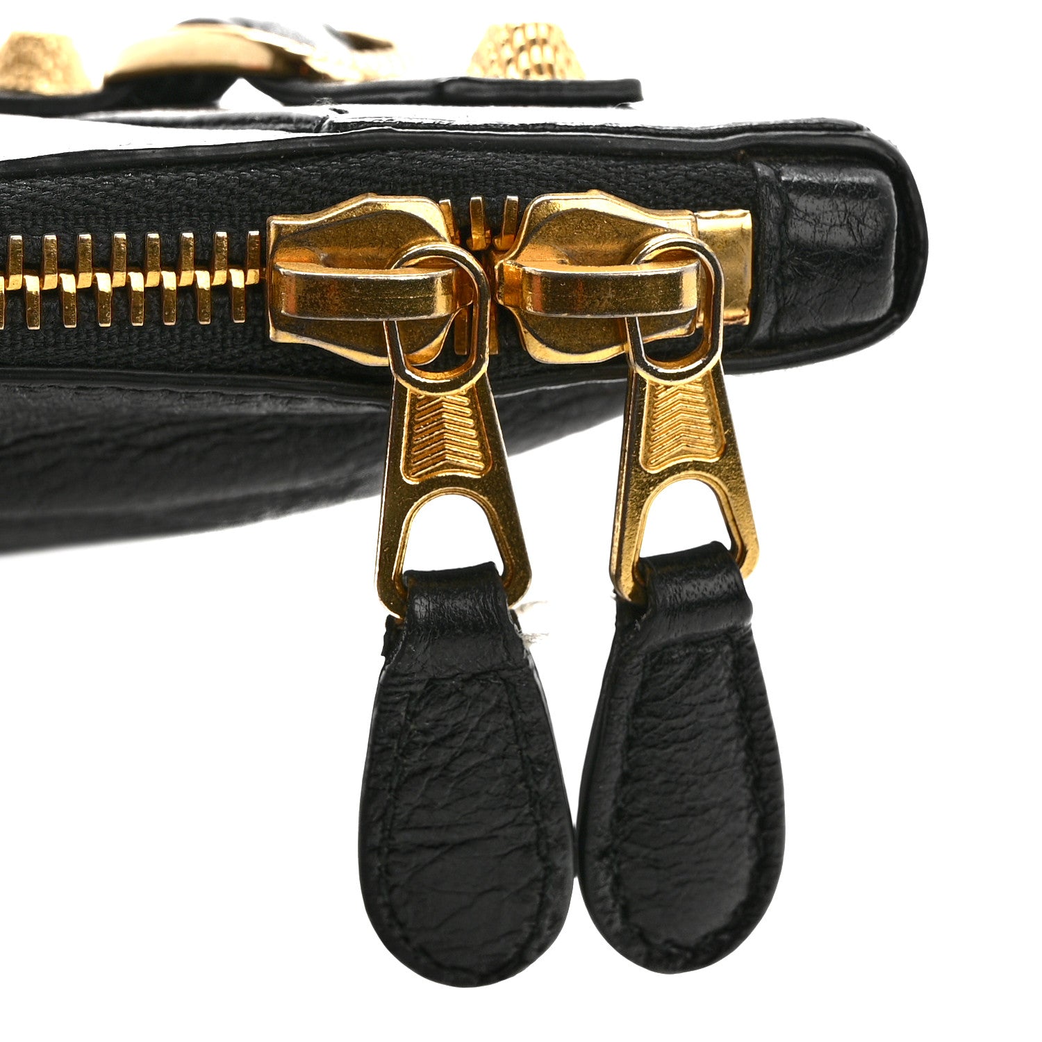 Balenciaga Agneau Giant 12 Gold Hardware Pouch Clutch Black 8 of 8