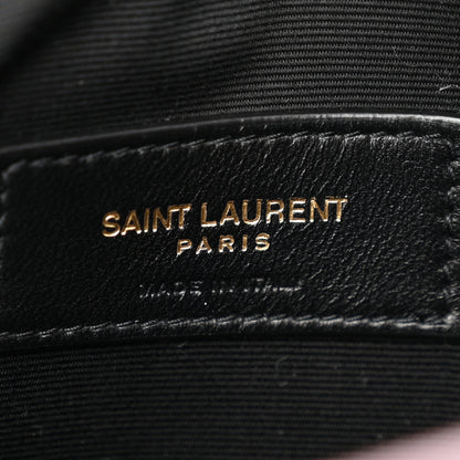 Saint Laurent Patent Calfskin Monogram Uptown Clutch Dark Red Wine 6 of 7
