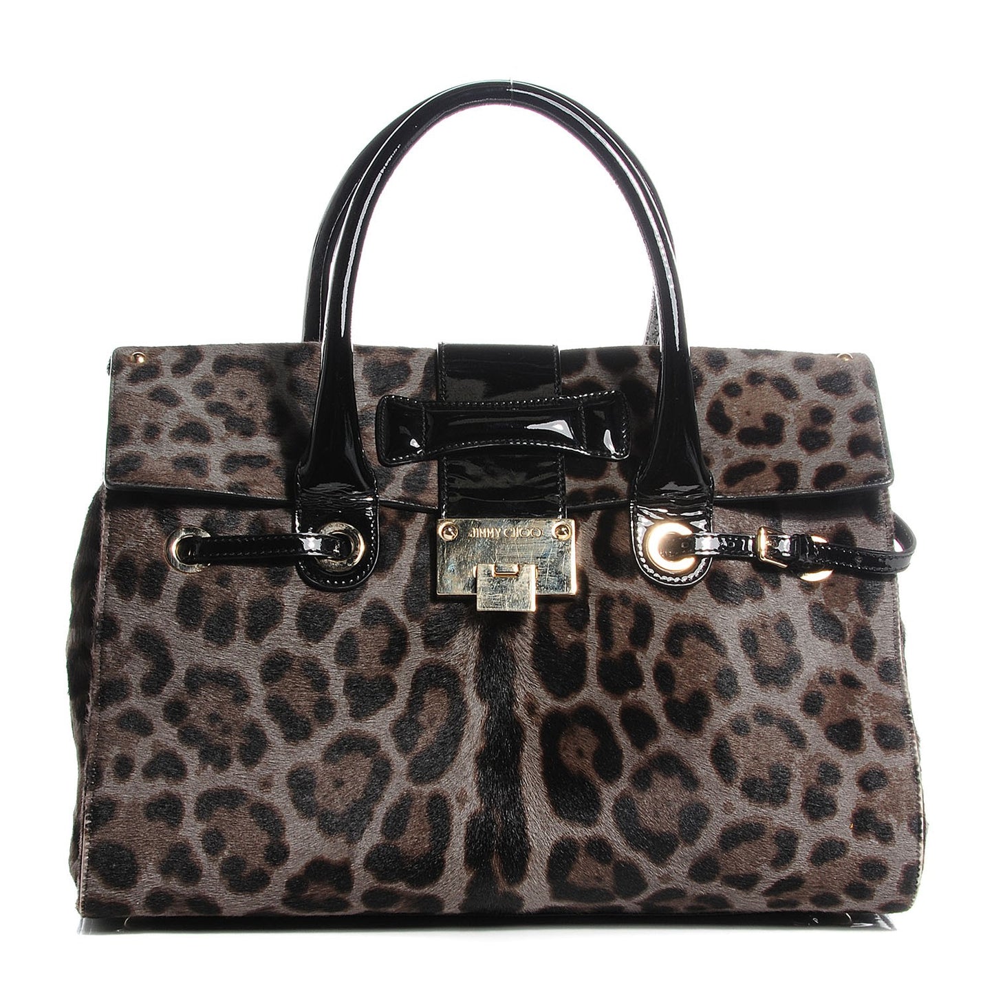 Calf Hair Leopard Print Medium Rosalie Satchel