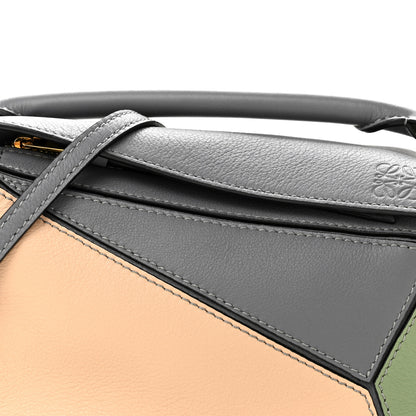 Loewe Calfskin Mini Puzzle Bag Asphalt Grey Nude 8 of 13