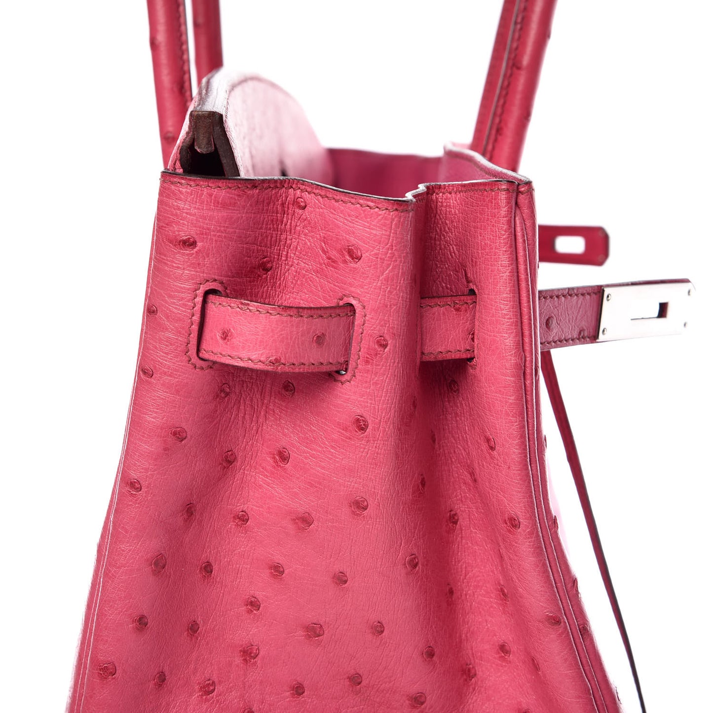 Ostrich Birkin 35 Fuchsia