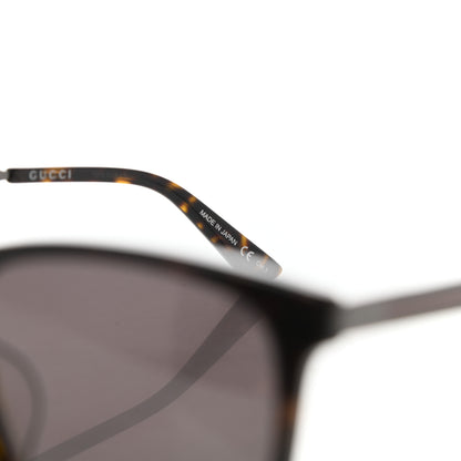 Gucci Acetate Square Frame Web Sunglasses GG0078SK Tortoise 7 of 9