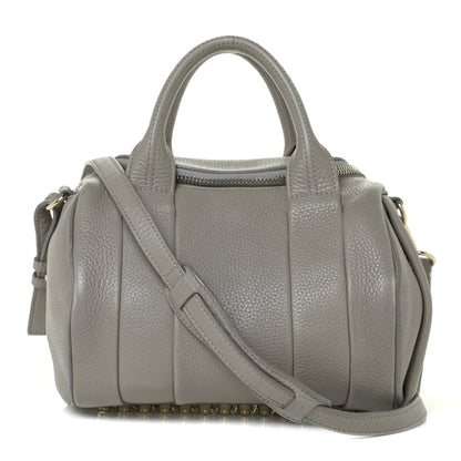 Alexander Wang Pebbled Lambskin Rockie Gray Pale Gold Hardware 1 of 14