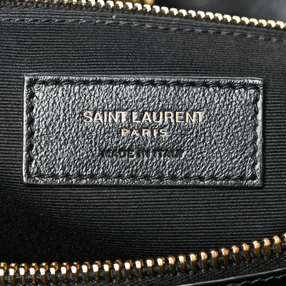 Saint Laurent Calfskin Y Quilted Monogram Large Loulou Chain Satchel Black 7 of 11