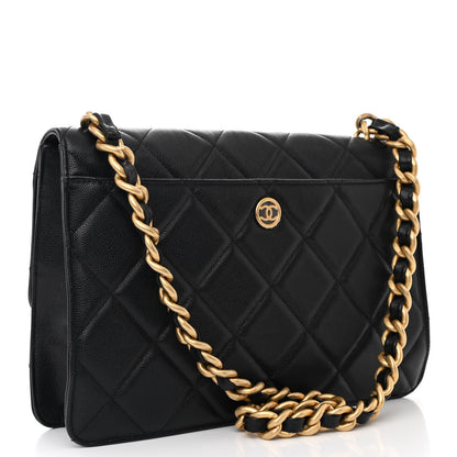 Chanel Caviar Quilted CC Large Flap Black 3 of 11
