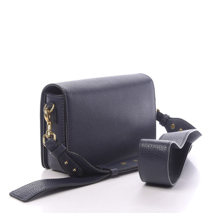 Christian Dior Grained Calfskin Dio(r)evolution Flap Bag Navy Blue 3 of 10