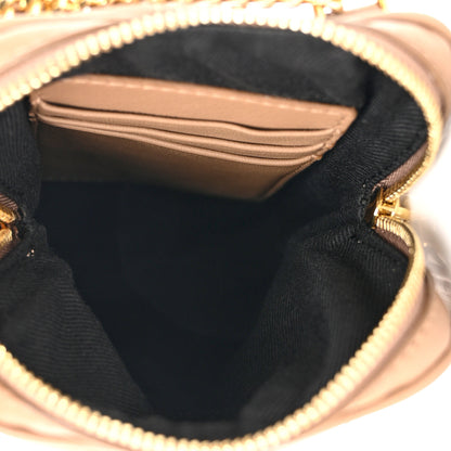 Burberry Lambskin Quilted Mini Lola Vertical Crossbody Bag Camel 5 of 10
