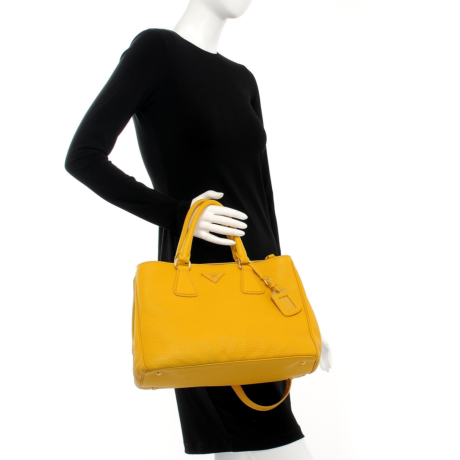 Prada Vitello Daino Tote Mimosa 2 of 13