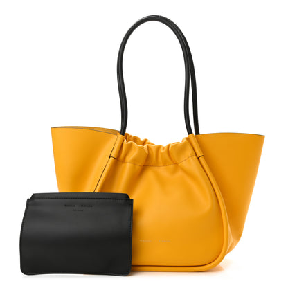 Proenza Schouler Calfskin Large Ruched Tote Yellow 1 of 10