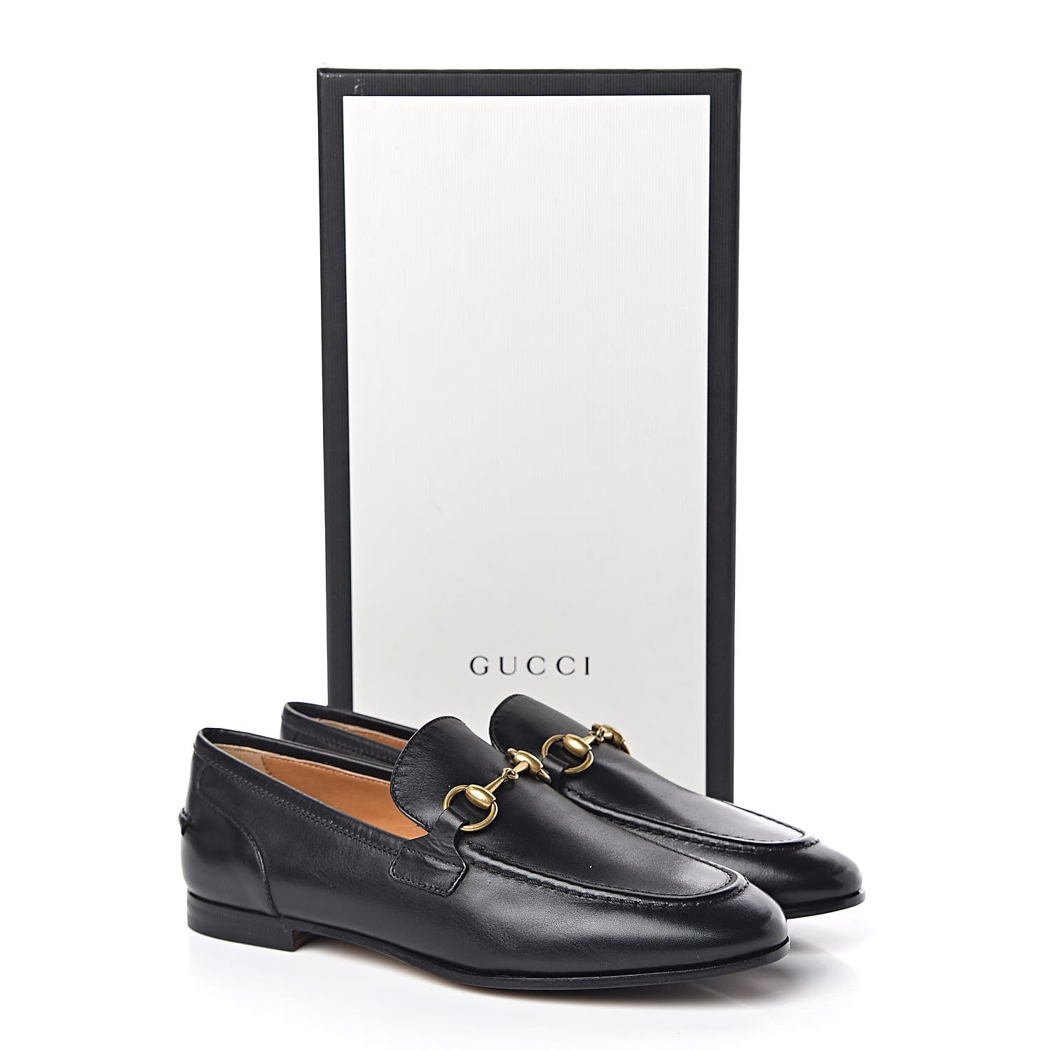 Gucci Calfskin Womens Jordaan Loafers 35 Black 8 of 8