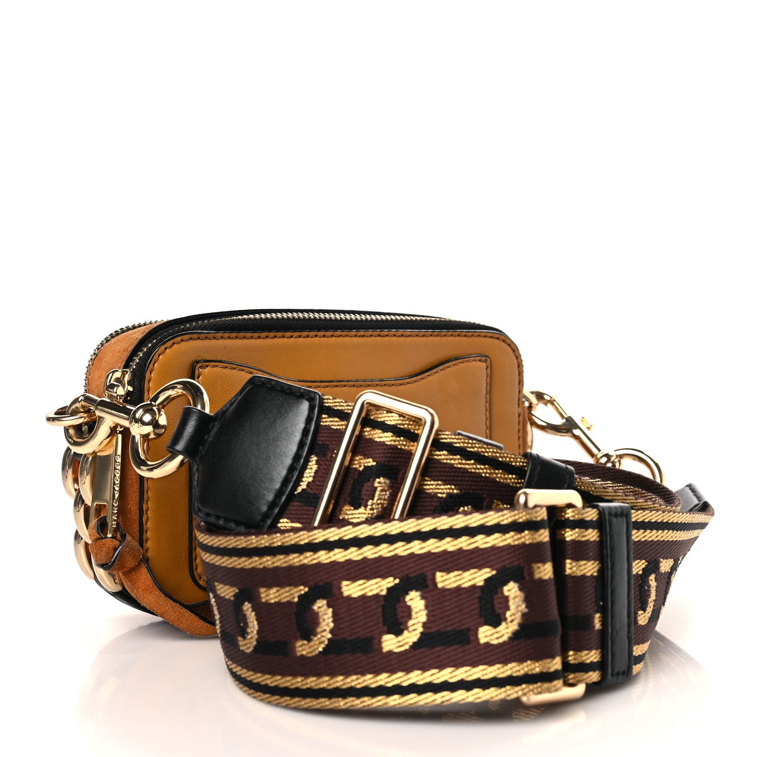 Marc Jacobs Suede Small Snapshot Camera Bag Mustard 3 of 10