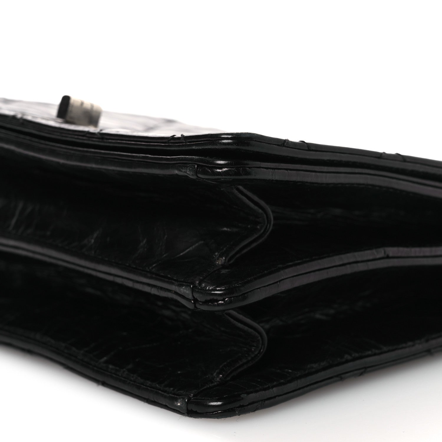 Chanel Glazed Calfskin Quilted Rita Top Handle Flap Black 10 of 20