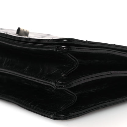 Chanel Glazed Calfskin Quilted Rita Top Handle Flap Black 10 of 20