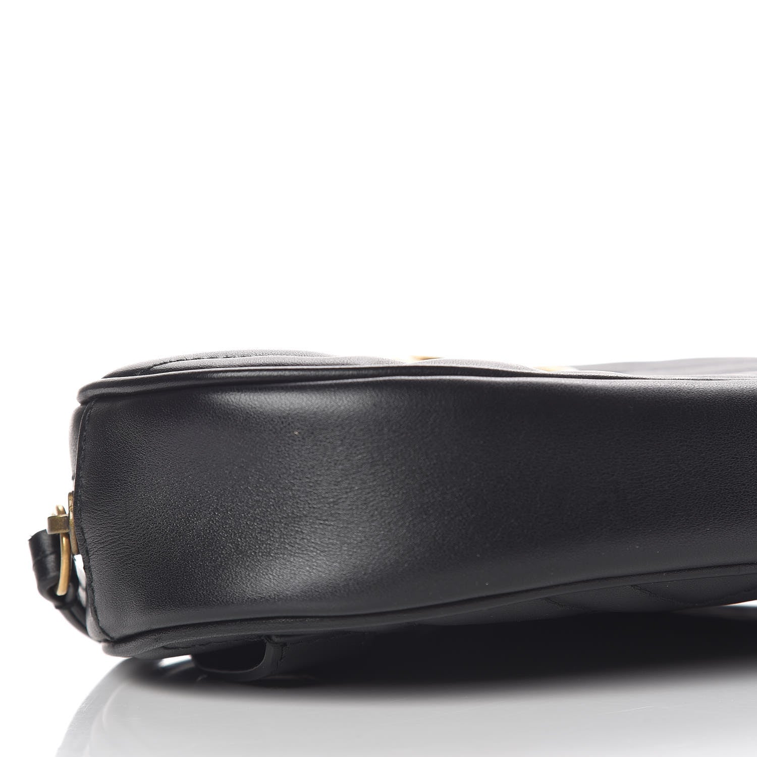 Gucci Calfskin Matelasse GG Marmont Belt Bag 85 34 Black 5 of 14