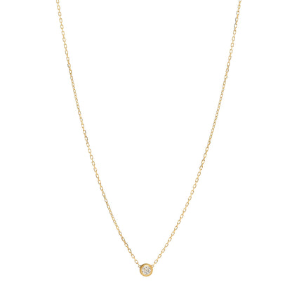 Cartier 18K Yellow Gold Diamond LM D'Amour Pendant Necklace 1 of 6