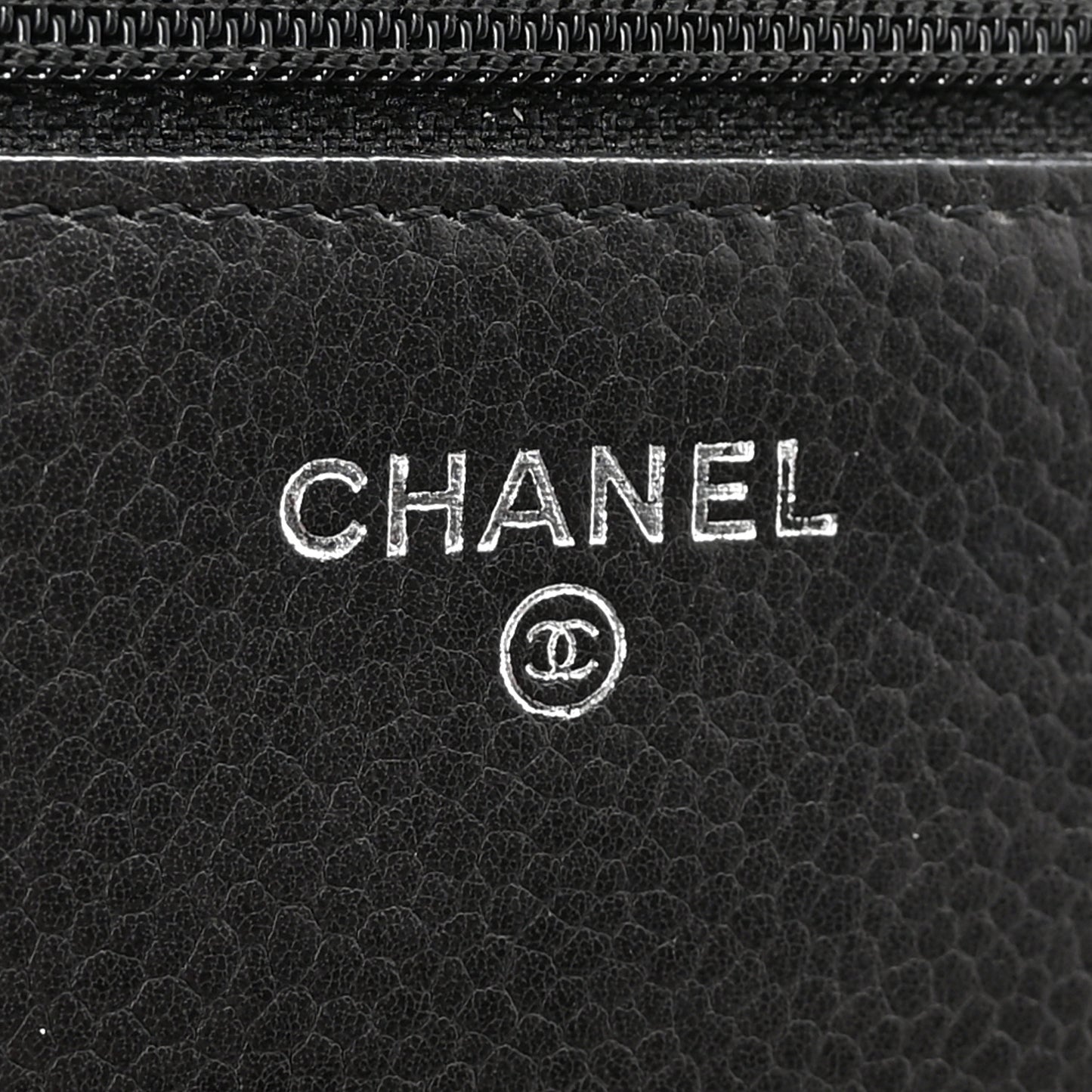 Caviar Quilted Paris Dallas Wallet on Chain WOC Black