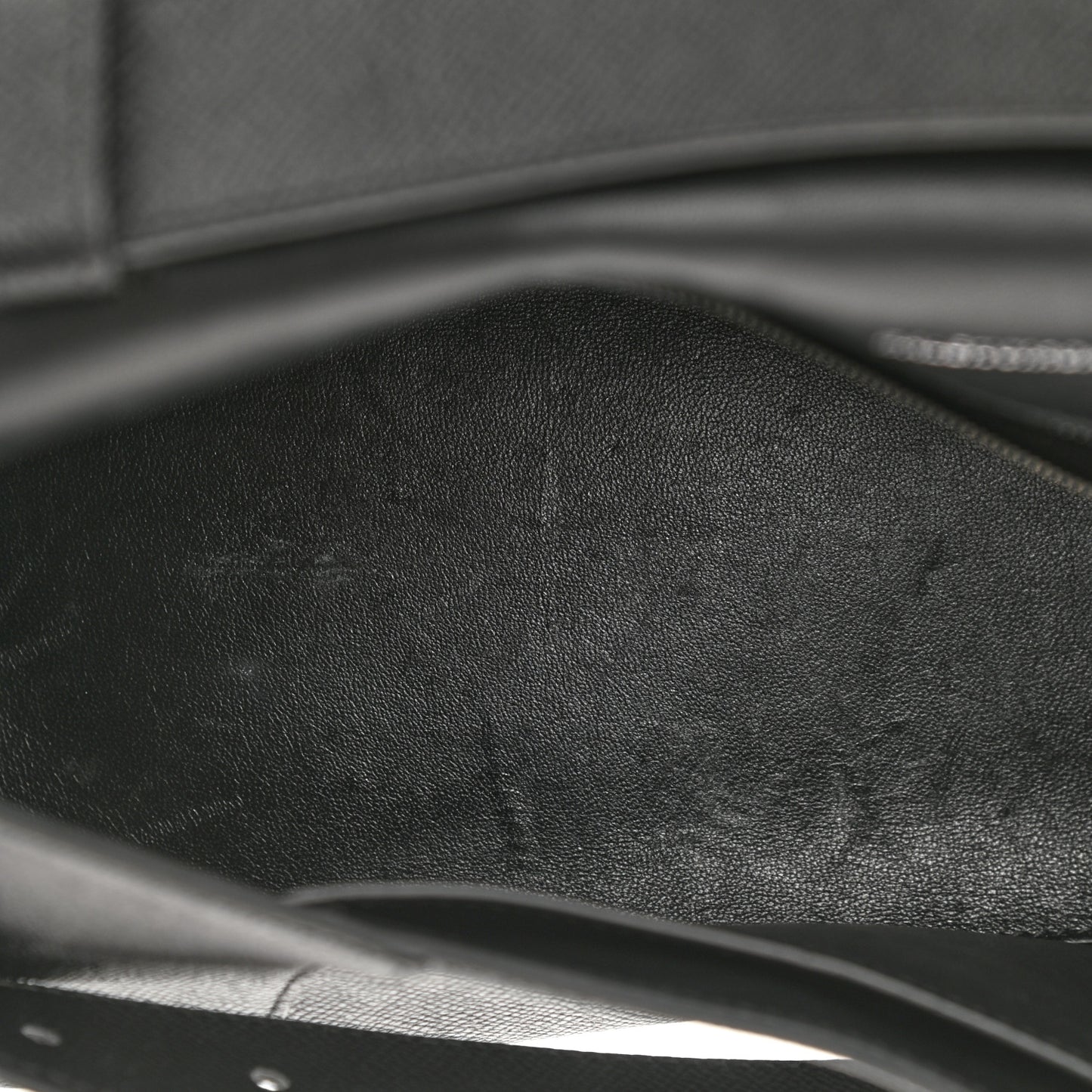 Grained Calfskin Monochrome M Downtown Shoulder Bag Black
