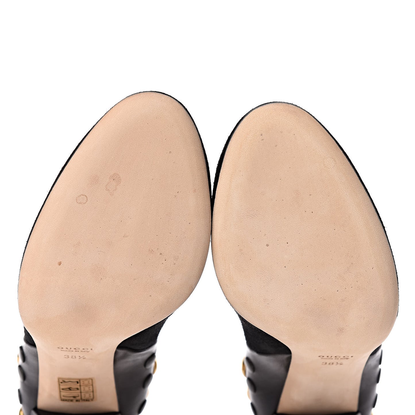 Suede Studded Babouska Pumps 38.5 Black