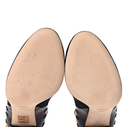 Gucci Suede Studded Babouska Pumps 38.5 Black 10 of 11