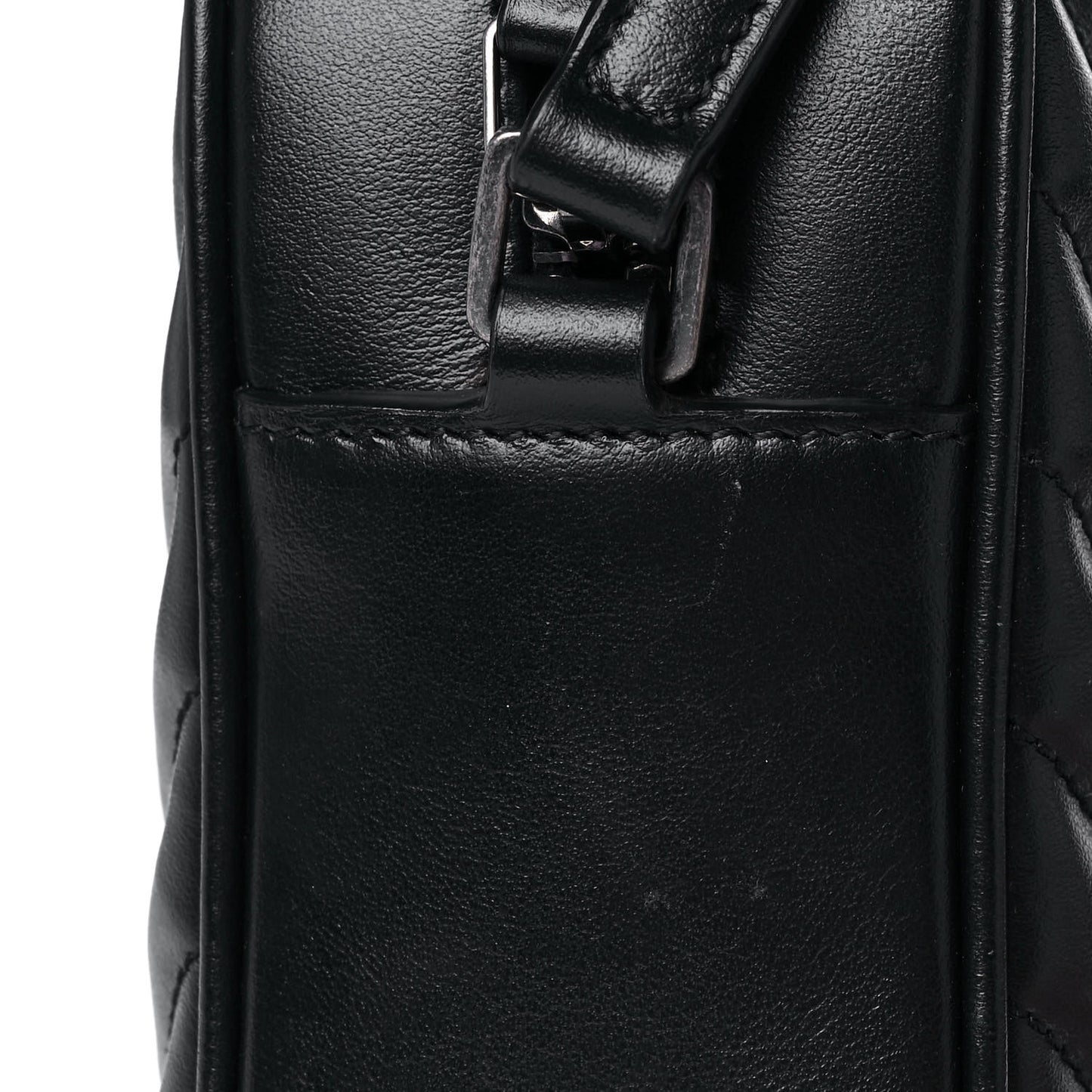Calfskin Matelasse Monogram Lou Camera Bag Black