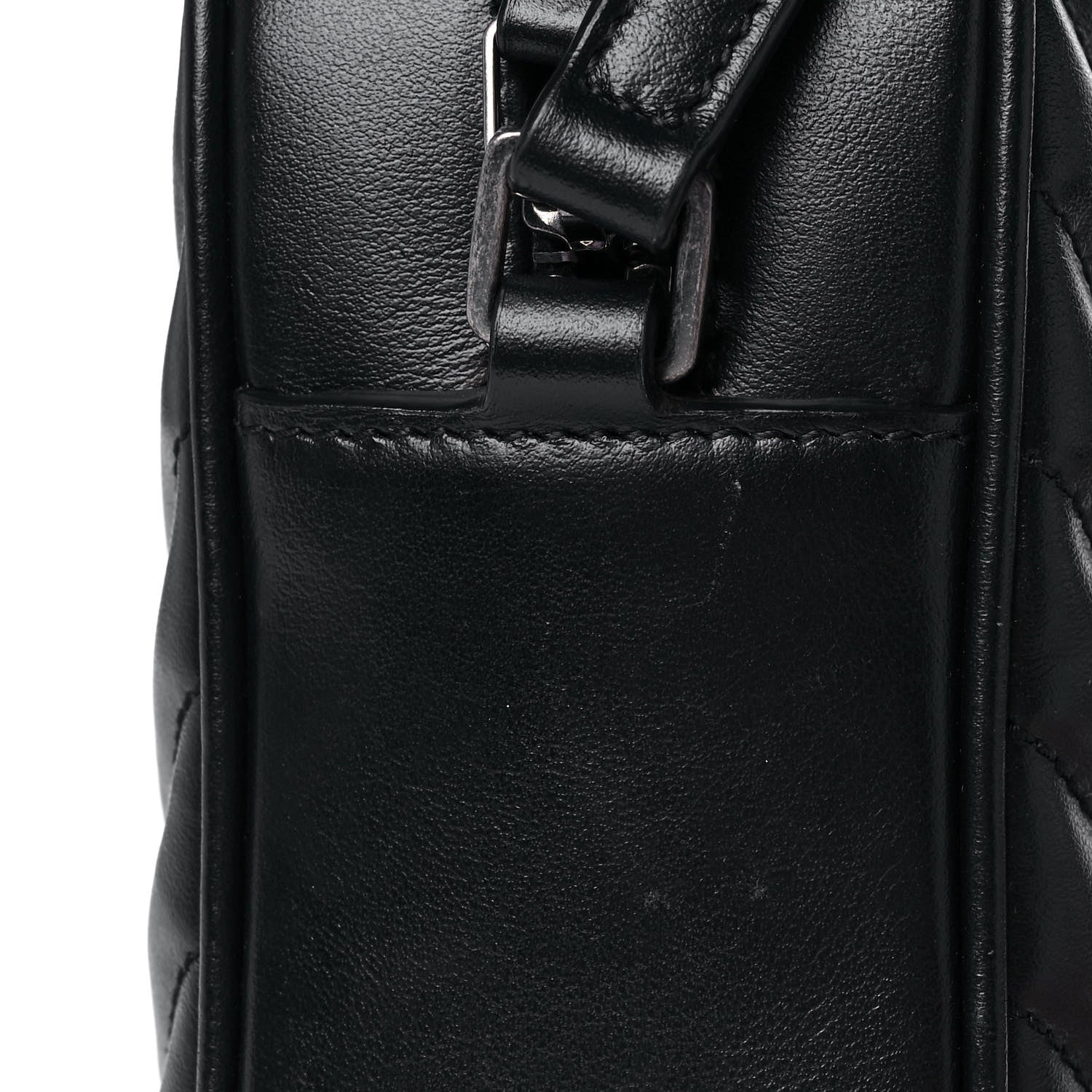 Saint Laurent Calfskin Matelasse Monogram Lou Camera Bag Black 13 of 18