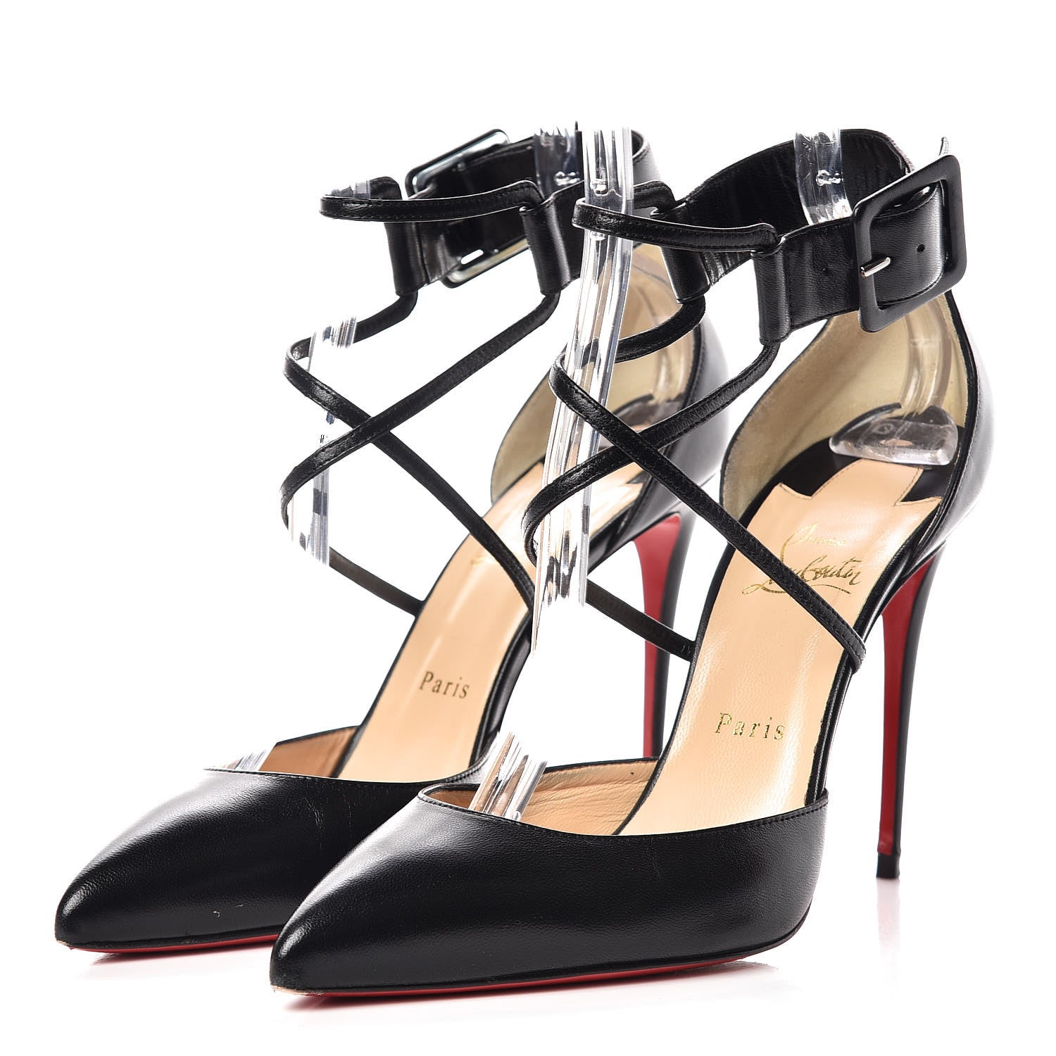 Christian Louboutin Shiny Nappa Suzanna 100 Pumps 41 Black 3 of 17