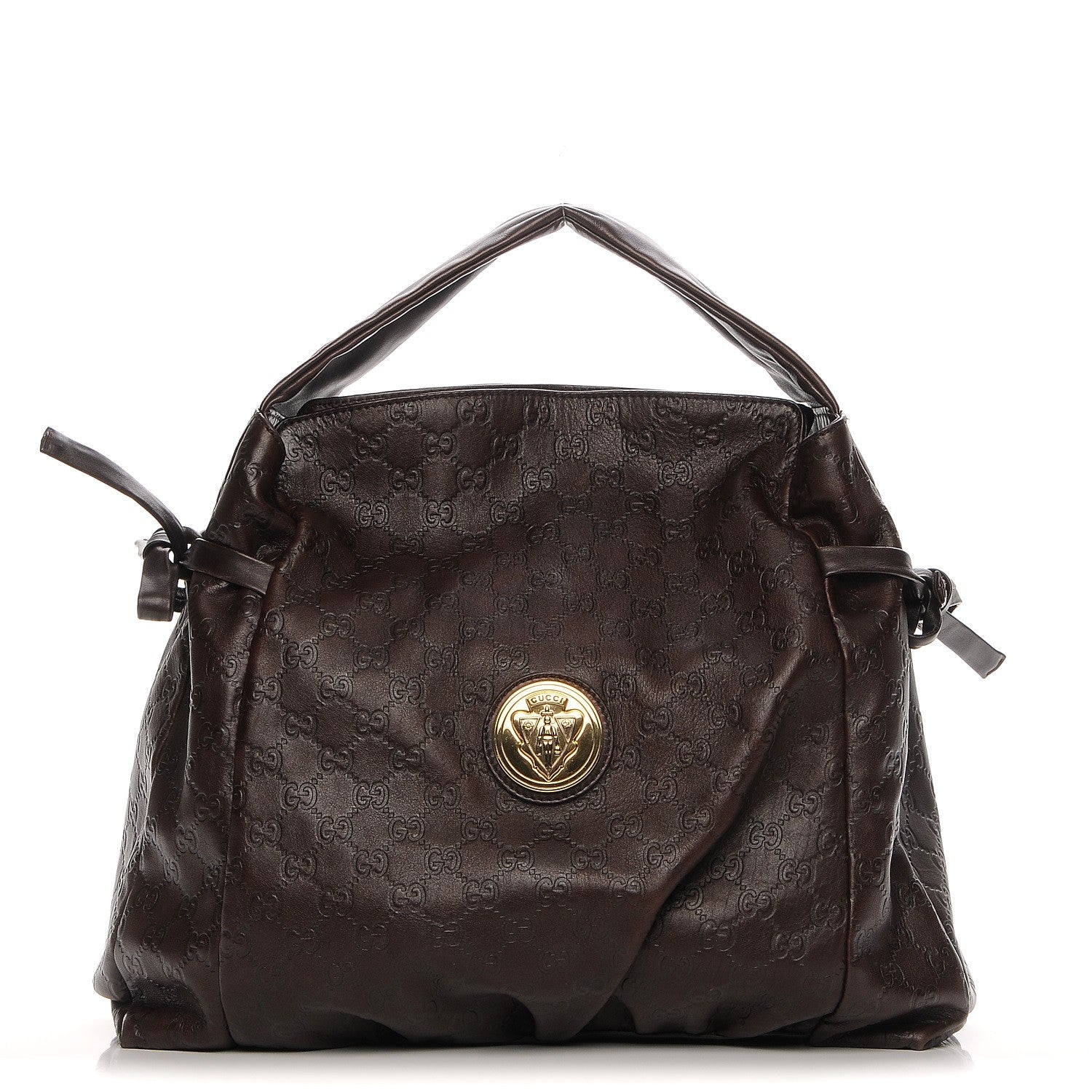 Gucci Guccissima Medium Hysteria Tote Chocolate 1 of 6