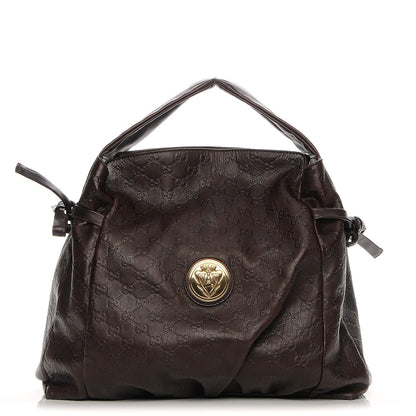 Gucci Guccissima Medium Hysteria Tote Chocolate 1 of 6